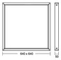 Aufbaurahmen ws ST L640mm B640mm H50mm