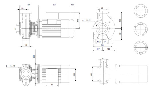 GRUNDFOS Blockpumpen Standard NB 65-160/135AAF2AESBQQEFW3