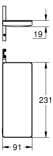 GROHE Ablage Rainshower Aqua 101677 für RSH Aqua Pure DS cool sunrise