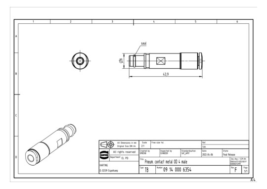 Harting Pneum. Kontakt       09140006354 