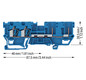Reihenklemme 0,08-4qmm Serie 769 1Etage 2kl bl 32A Hutschiene TH35