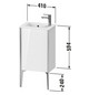 Duravit Waschtisch-Unterschrank XViu 41x29x59,4cm, stehend, champagner matt, Anschlag rechts, graphit supermatt