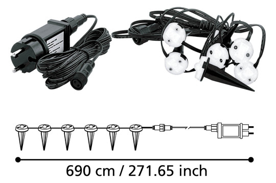 EGLO Außen SET 6xLED-Erdspiess    900117 