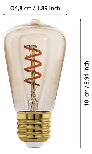 EGLO Leuchtmittel E27-LED ST48 4W 110193 
