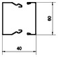 Leitungsführungskanal ST 40x60x2000mm vz hfr LF-K 1700qmm
