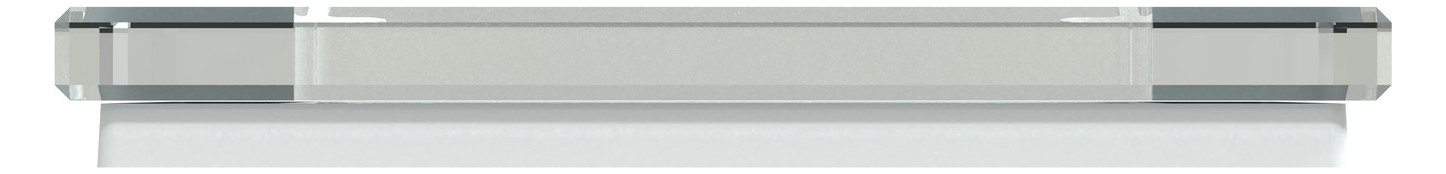 Rahmen 1f krws glz Glas f.GEB-K kristallweiß Unterputzmontage
