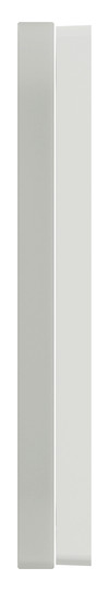 Rahmen 1f krws glz D-Life Glas f.GEB-K kristallweiß Unterputzmontage