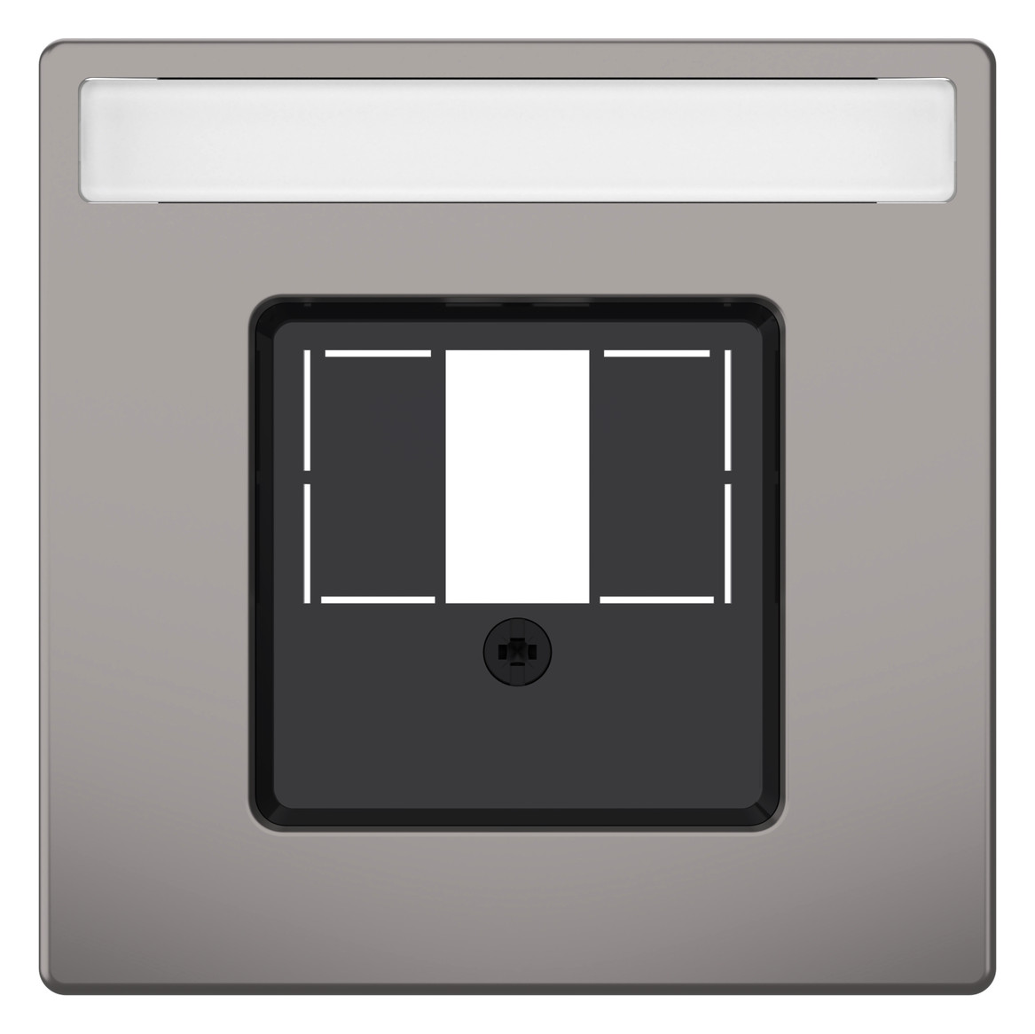 Zentralplatte TAE 3f System Design ni Schraubbef m.Beschr.Feld