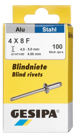 GESIPA-Blindniete Alu/Stahl - 4x8 mm (Minipack 100...