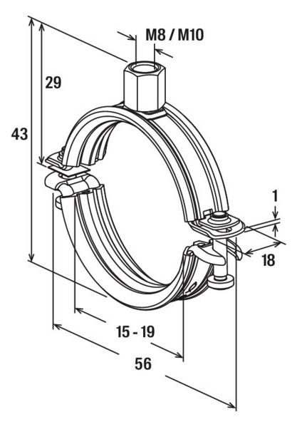 Bild Universalrohrschelle FRS-L 16-19 fischer-3