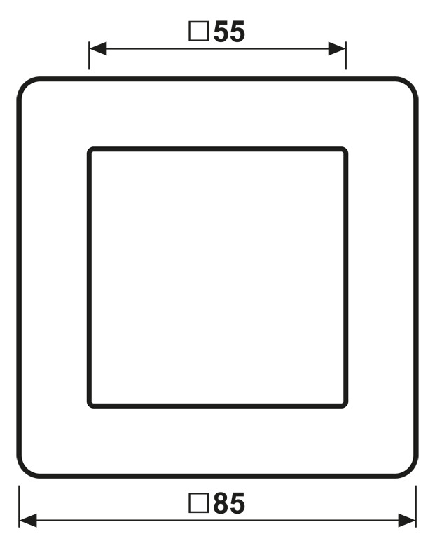 Einbaurahmen 1f anth mt A / A FLOW Kst f.GEB-K Unterputzmontage Thermopl Einbaurahmen 1f anth mt A / A FLOW Kst f.GEB-K Unterputzmontage Thermopl