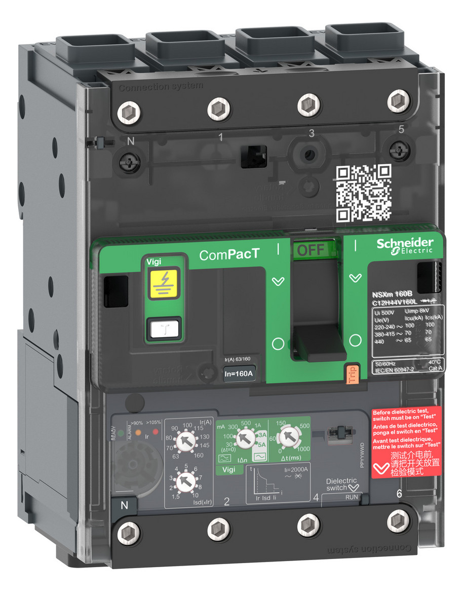 Leistungsschalter 50A 4p 20-50A/In IP40 Einb Festeinbau Schraub