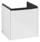 V&B Waschtisch-Unterschrank Subway 3.0 42,3x42,9x37,8cm, Schanier links/Griff Volcano black, brilliant white