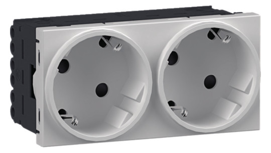 Hager Steckdose 2-fach SCHUKO GS20229016 