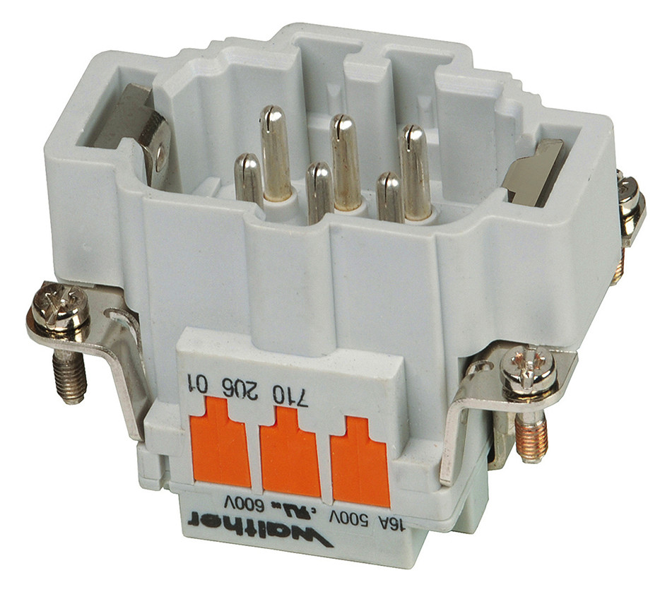 Kontakteinsatz Stift 6p Schneidkl 16A 500V 0,5-2,5qmm