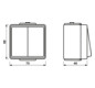 Wippschalter gr glz WG 600 AP IP44 2p 2f 10AX
