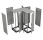 Standschrank ST IP55 B800xH2000xT600mm pulverbesch RAL7035 Koppelbar
