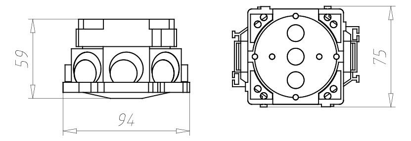 Gerätedose UP Kst IP3X Gerätedose UP Kst IP3X