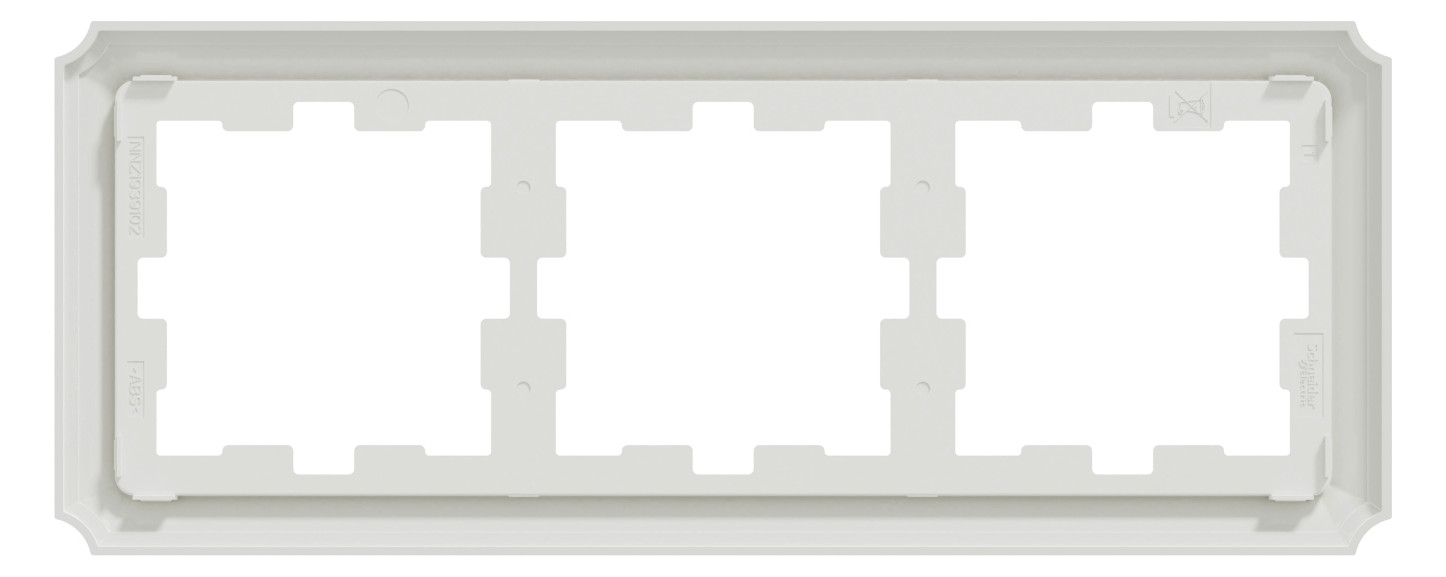 Rahmen 3f lows glz Kst Unterputzmontage Thermopl