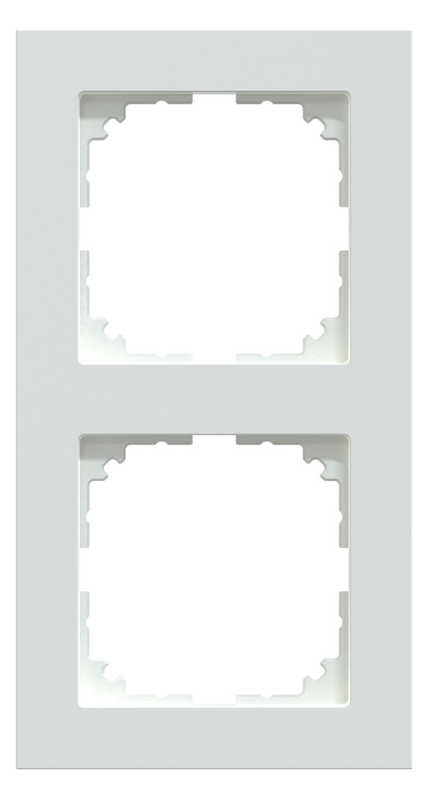 Rahmen 2f akws glz M-Pure Kst f.GEB-K aktivweiß Unterputzmontage Thermopl Rahmen 2f akws glz M-Pure Kst f.GEB-K aktivweiß Unterputzmontage Thermopl