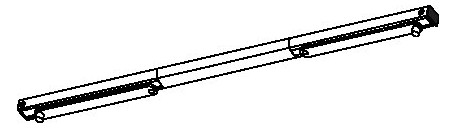 GEZE E-Ism Guide Rail Silver      115600 