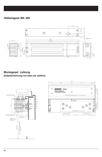 GEZE Montageset Bandseite         024731 