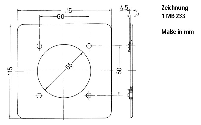CEE-Zwischenflansch CEE-uni