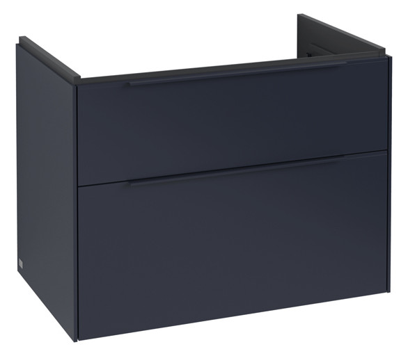 V&B Waschtisch-Unterschrank Subway 3.0 77,2x57,6x47,8cm, ohne LED/Griff monochrom, marine blue