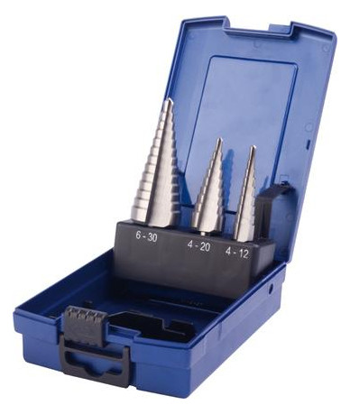 PTG-Stufenbohrer-Satz HSS - Gr.1, 2 und 3