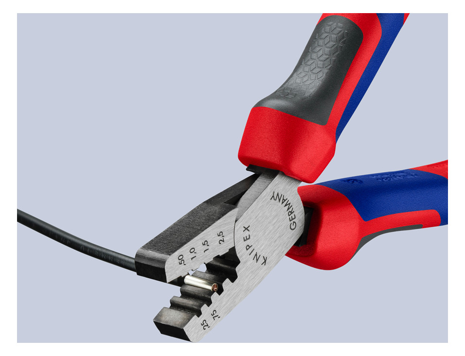 Kerbzange mech 145mm Aderendh 0,25-2,5qmm