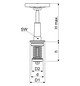 Schlösser KFR-Ventil-Oberteil 1819 DN 25, G 1, Messing, steigende Spindel