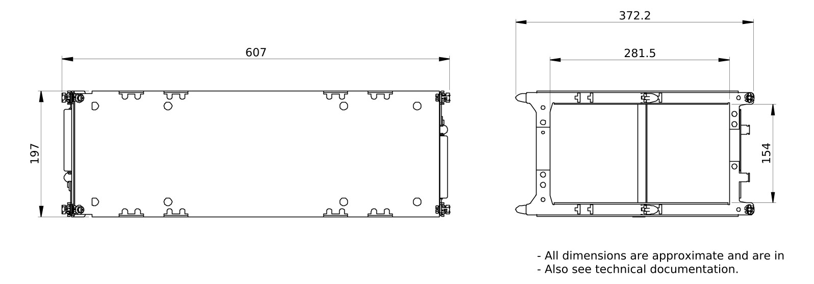 Montageplatte Verteiler ST pulverbesch 200x650mm