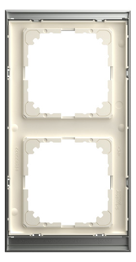 Rahmen 2f edst/alu mt M-Pure Decor Metall edelstahl/aluminium f.GEB-K