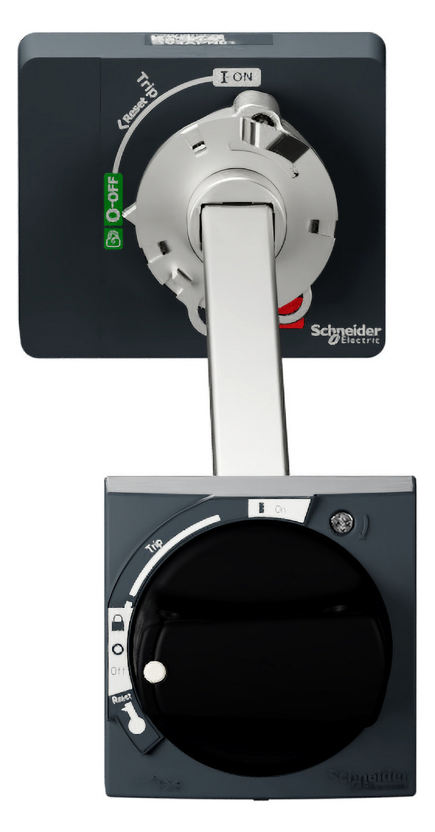 Handgriff sw m.Achse Mit Achse f.Leistungss