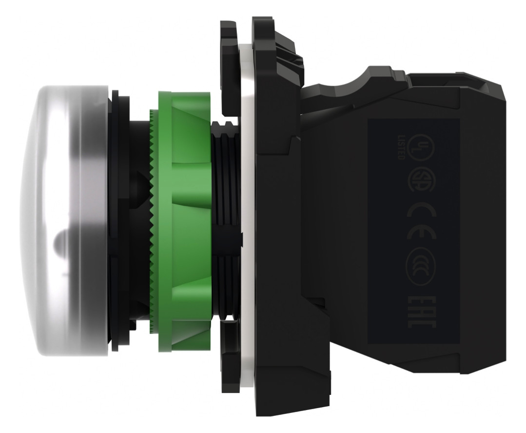 Leuchtmelder komplett 1f LED AC rnd hoch Ø22mm ws IP66