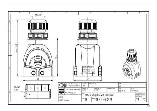 HART Han-Eco 6B-gg-M32 mit   19411060422 