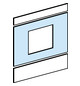Schrank-Frontplatte 9HE B500xH450mm ST pulverbesch