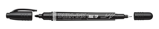MARKAL-Permanentmarker mit Doppelspitze Dual-Tip - schwarz