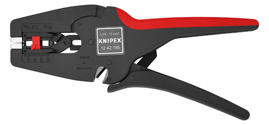 KNIPEX-Automatische Abisolierzange 1242 - 195 mm, 0,03-10...