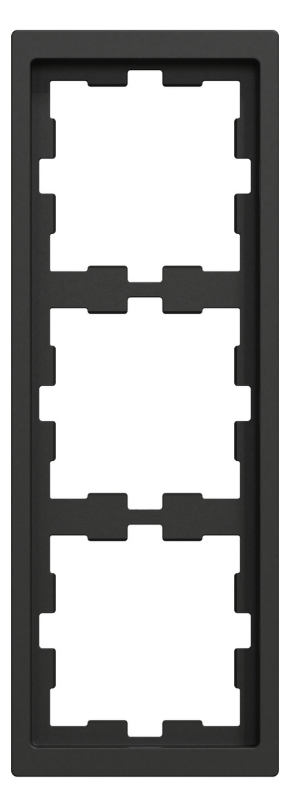 Rahmen 3f anth glz D-Life Kst f.GEB-K Unterputzmontage Thermopl