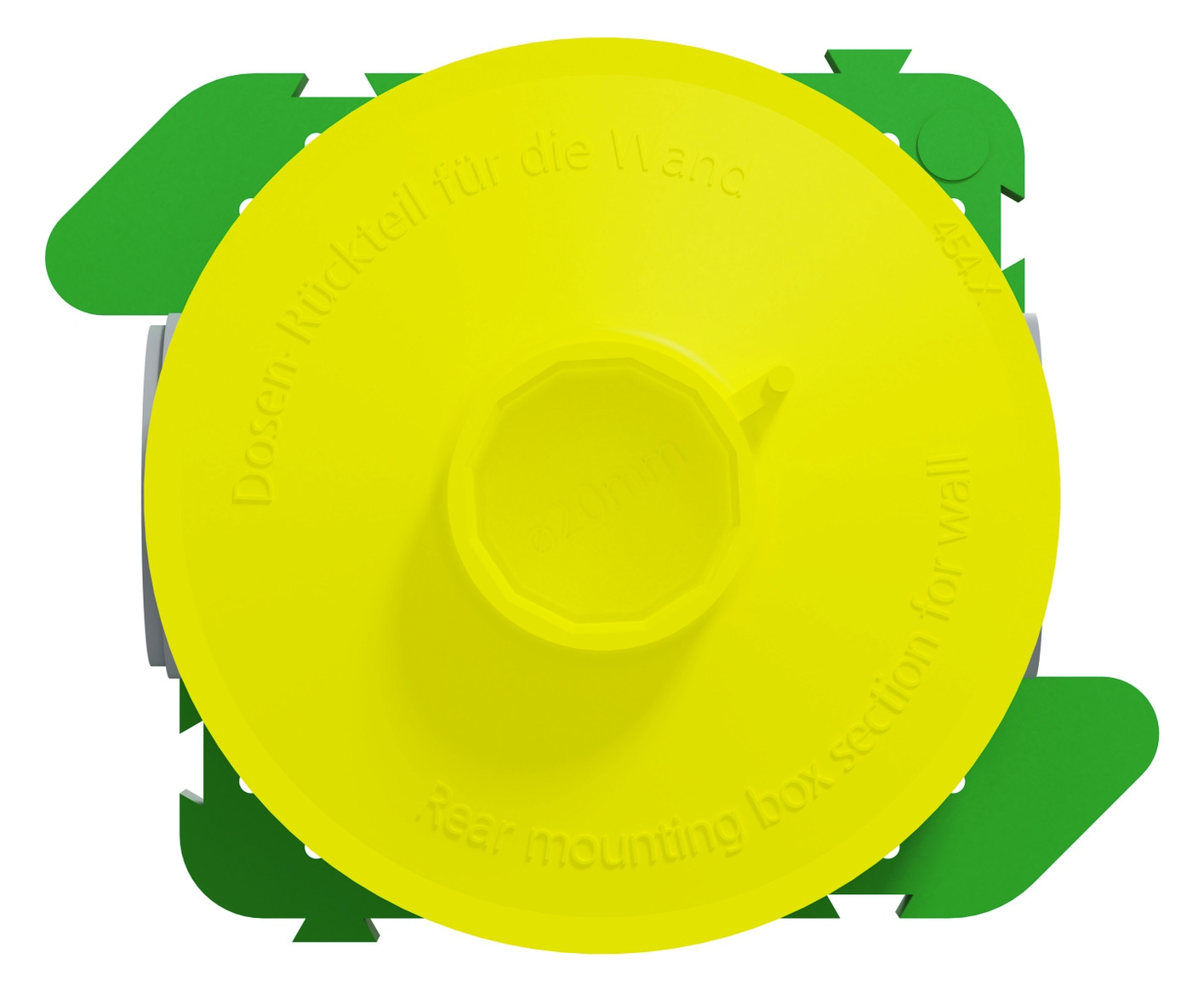 Verbindungsdose Beton Ø70x75mm Kst IP3X 71x71x75mm Ger/VerbDose/kast rnd