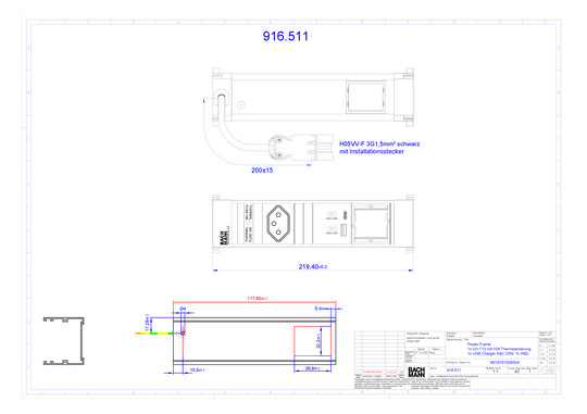 Bachmann Power Frame S 1xCH 1xCM 916.511 