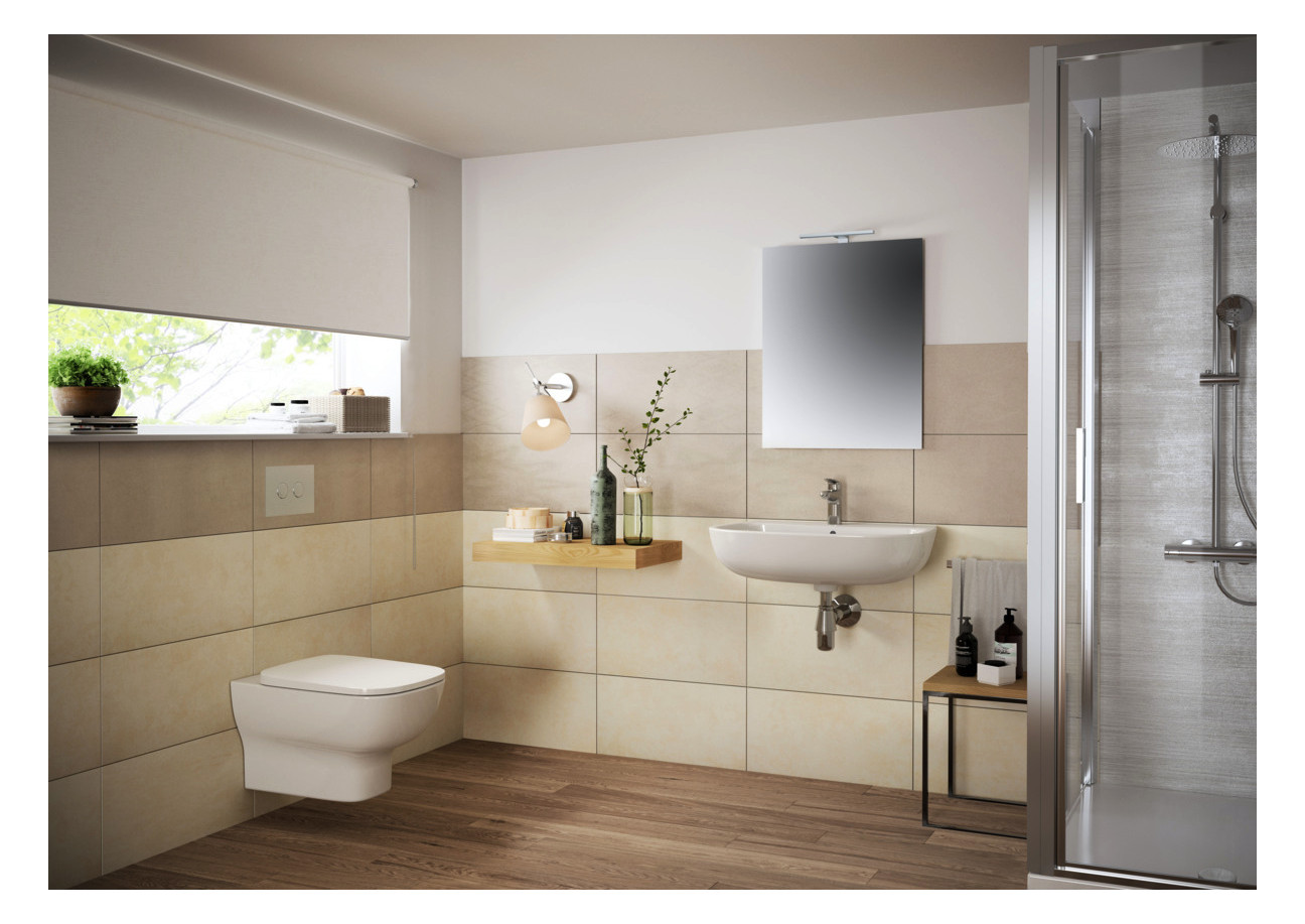 Ideal-Standard Waschtisch-Einhebelmischer CeraFlex Grande mit Ablaufgarnitur, Ausladung 110mm, chrom