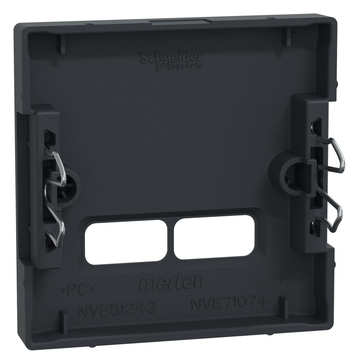 Zentralplatte USB 2f anth Klemmbef m.Aufdr Zentralplatte USB 2f anth Klemmbef m.Aufdr