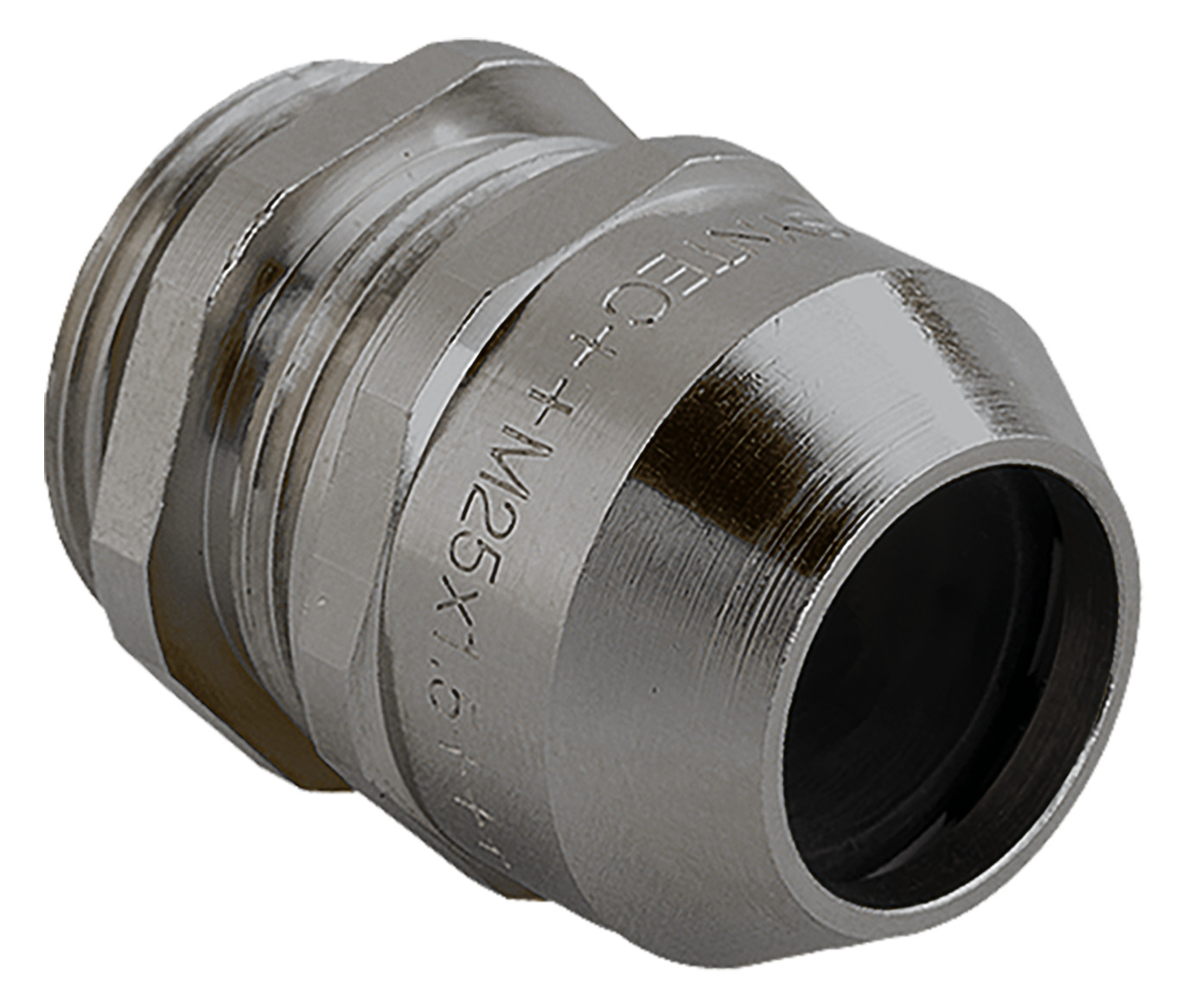 Kabelverschraubung M16 Ms si vernick 5mm IP68 ger m.Zugentlastung