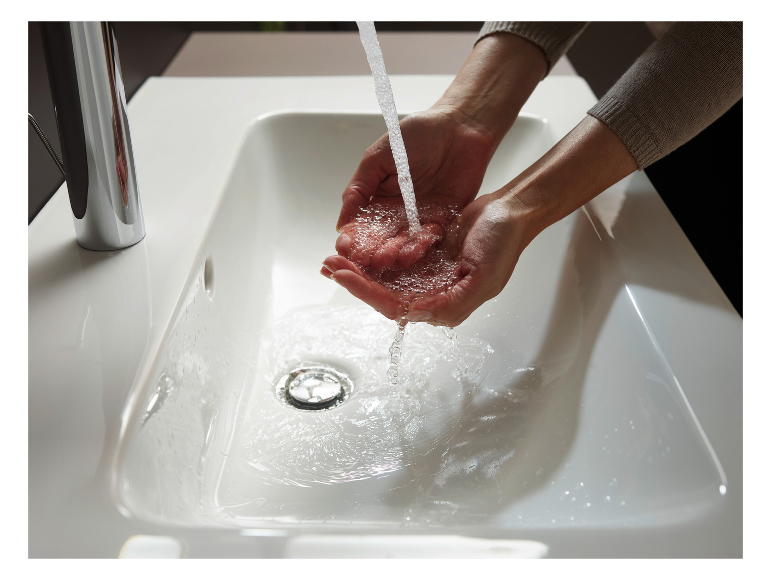 hansgrohe Waschtisch-Einhebelmischer 260 Metris mit Zugstangen-Ablaufgarnitur, chrom