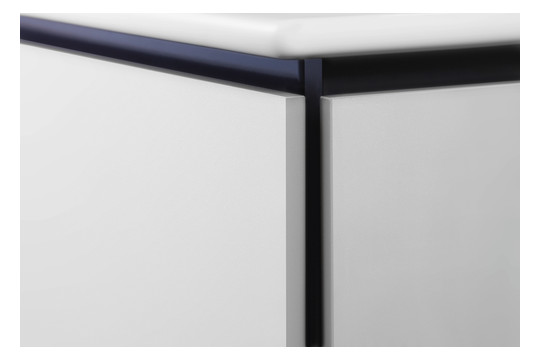 Duravit Waschtisch-Unterschrank Compact L-Cube 82 x 39,1 cm, nussbaum natur, 2 Auszüge, stehend