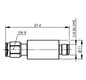 Koax-Kupplung SMA Stecker/Buchse 6Ohm ger