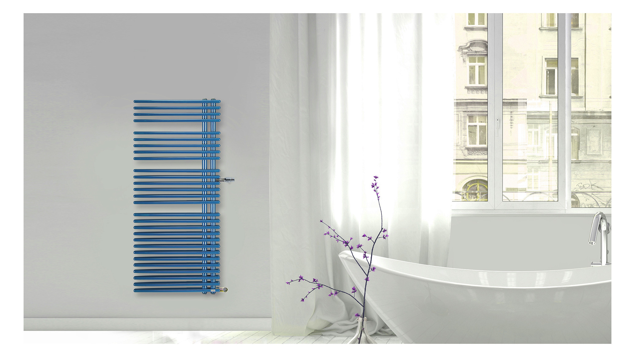 Bemm Badheizkörper Habanera 831 x 603 mm, mittelgrau, wendbar