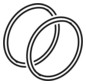 Geberit O-Ring-Set Ø 25,07, G 1 1/8, konisch dichtend, HNBR, gelb